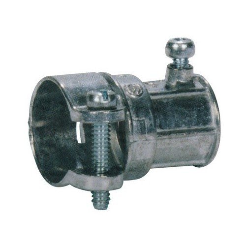 Morris 15418 EMT to Flex Combination Coupling, Squeeze Type, Zinc